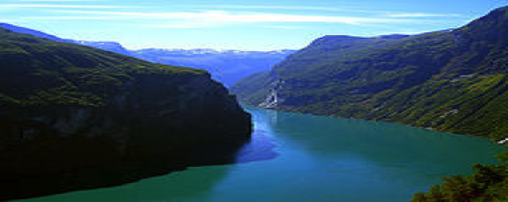 Drone over Fiords Picture